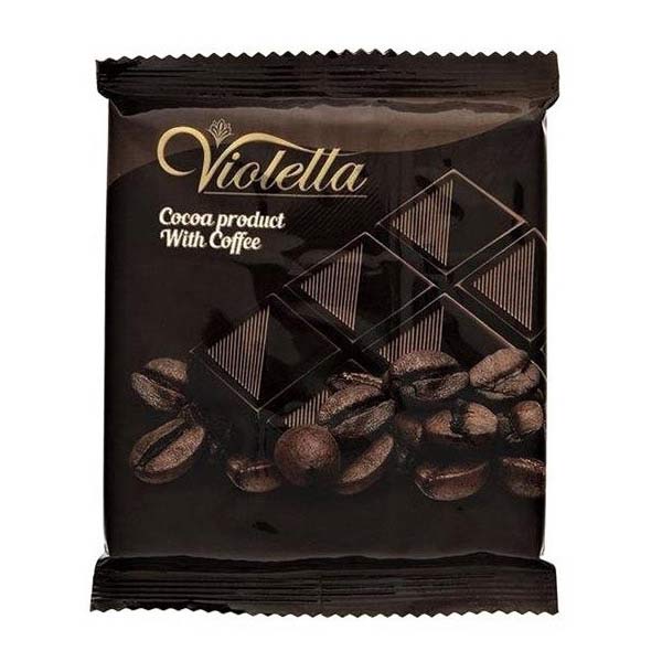 عکس شاخص فرآورده کاکائویی قهوه تابلت ویولتا 5 گرمی فرمند در 8 جعبه 100 عددی