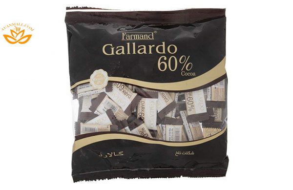 شکلات تلخ 60 درصد گاردو 330 گرمی فرمند در کارتن 4 عددی