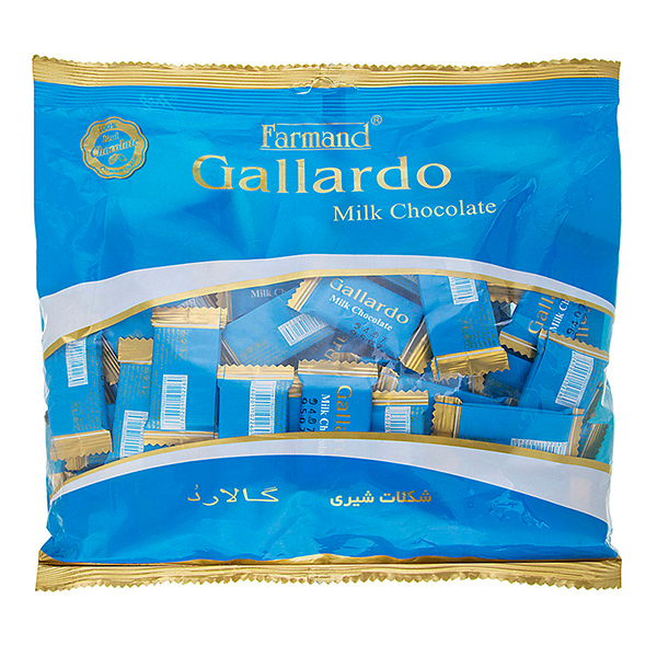 عکس شاخص شکلات شیری گالاردو 330 گرمی فرمند در کارتن 4 عددی