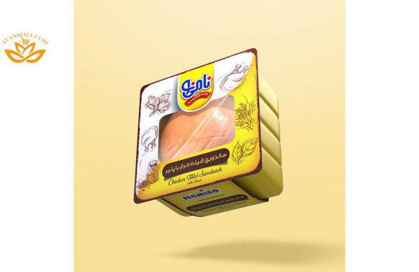 ساندویچ مک فیله مرغ و پنیر نامی نو در کارتن 16 عددی