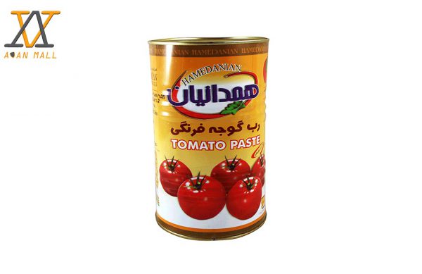 رب گوجه فرنگی حلب 4.5 کیلوگرمی همدانیان در کارتن 4 عددی